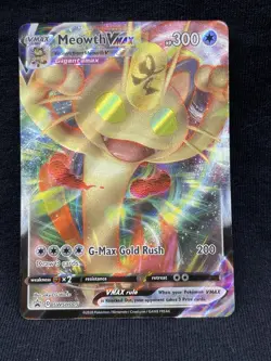 Meowth VMAX Black Star Promo - SWSH005 Sword & Shield - Pokemon TCG - Mint/NM - Image 1