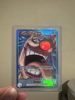 OP09-042 - One Piece Emperors in the New World Leader Alt Art Buggy TCG Card - Image 1