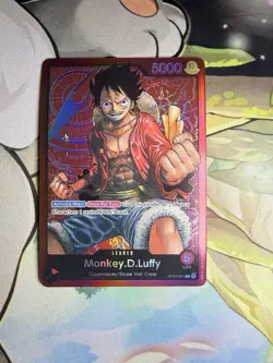 Monkey.D.Luffy Leader Foil Pre-Errata - NM - One Piece TCG - ST01-001 - English - Image 1