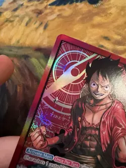 One Piece Tcg Monkey.D.Luffy - ST01-001 - Leader Pre-Errata NM English - Image 4