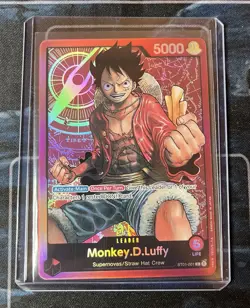 One Piece TCG Monkey.D.Luffy - ST01-001 - Leader Pre-Errata *Near Mint* - Image 1