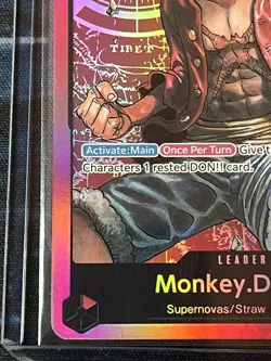 One Piece TCG Monkey.D.Luffy - ST01-001 - Leader Pre-Errata *Near Mint* - Image 5