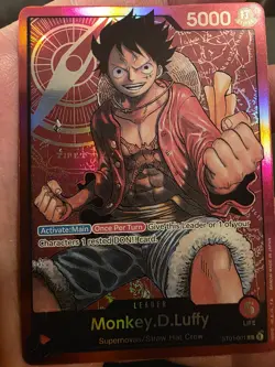 NM Monkey. D .Luffy ST01-001 Leader Pre-Errata One Piece CCG Foil TCG - Image 1