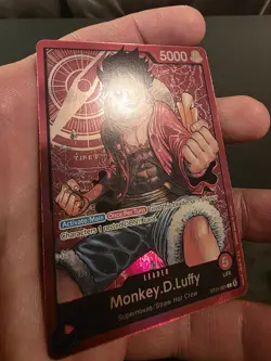 NM Monkey. D .Luffy ST01-001 Leader Pre-Errata One Piece CCG Foil TCG - Image 2