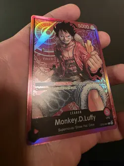 NM Monkey. D .Luffy ST01-001 Leader Pre-Errata One Piece CCG Foil TCG - Image 3
