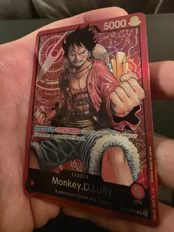 NM Monkey. D .Luffy ST01-001 Leader Pre-Errata One Piece CCG Foil TCG - Image 4
