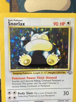 Pokemon TCG Snorlax 11/64 Jungle Unlimited Holo Rare Vintage 1999 WOTC - Image 3