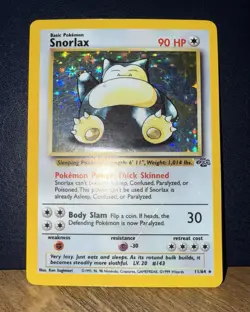 Pokemon TCG Snorlax Jungle 11/64 Holo Unlimited Holo Rare 1999 Vintage #11 - Image 5