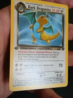 Pokemon Dark Dragonite TCG 1st Edition Non-Holo Card 22/82 Near Mint - Image 3