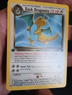 Pokemon Dark Dragonite TCG 1st Edition Non-Holo Card 22/82 Near Mint - Image 4