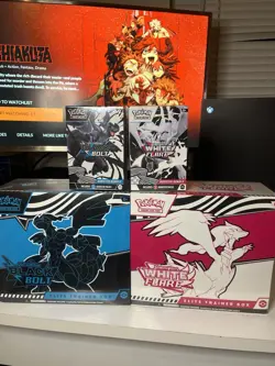 1 WHITE FLARE and 1 BLACK BOLT Elite Trainer Box + 2 WHITE FLARE booster bundles - Image 1