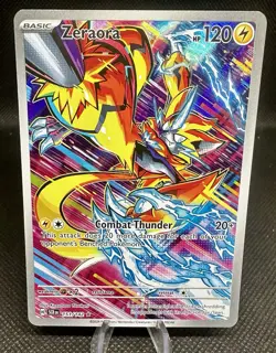 Zeraora 151/142 - Illustration Rare - Stellar Crown - Pokemon TCG Holo Card NM/M - Image 1