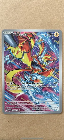 Pokemon TCG Zeraora Illustration Rare Card Stellar Crown 151/142 NM - Image 1