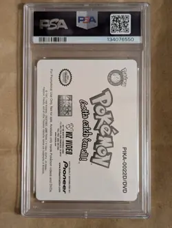 Pioneer Pokemon Hang Ten Pikachu #22 Lenticular Promo 2000 PSA 8 - Image 2