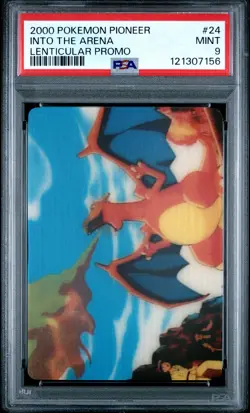 2000 Pokemon Pioneer Promo Into The Arena 3D Charizard Nintendo PSA 9 - Image 1