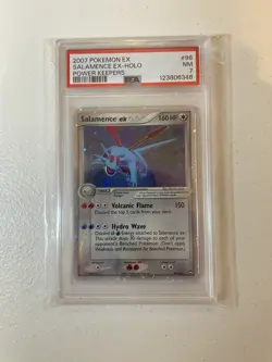 PSA 7 NM Salamence EX Pokemon 2007 Power Keepers #96 - Image 1