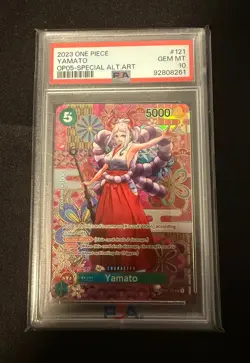 Yamato (SP) OP01-121 Awakening of the New Era Foil English PSA 10 - Image 1
