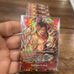 Portgas.D.Ace promo card (from Illustration Box Vol.5) #ST15-005 One Piece. - Image 1