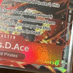Portgas.D.Ace promo card (from Illustration Box Vol.5) #ST15-005 One Piece. - Image 5