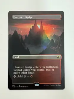 Haunted Ridge Foil Borderless MTG Magic the Gathering Card NM Near Mint MID - Image 1