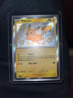 Pokemon Pikachu TCG Scarlet & Violet Paldean Fates Shiny Rare Card #131/091 - Image 1