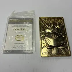 VINTAGE Pokemon 23K Gold Plated Trading Card | Togepi | BK LIMITED EDITION - COA - Image 1