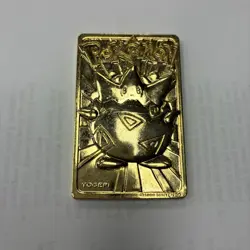 VINTAGE Pokemon 23K Gold Plated Trading Card | Togepi | BK LIMITED EDITION - COA - Image 2