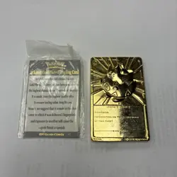 VINTAGE Pokemon 23K Gold Plated Trading Card | Togepi | BK LIMITED EDITION - COA - Image 4