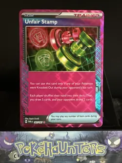 Pokemon Card Unfair Stamp 165/167 Ace Spec Twilight Masquerade Near Mint - Image 1