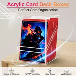 Card Deck Box with Portable Case, 12 Pack Clear Commander Deck Box with 12 Divid - Image 4