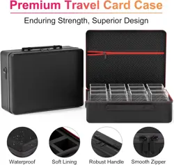 Card Deck Box with Portable Case, 12 Pack Clear Commander Deck Box with 12 Divid - Image 5
