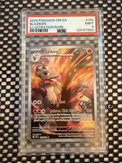 Blaziken - 192/182 - Destined Rivals - PSA 9 - Illustration Rare - Pokemon Card - Image 1