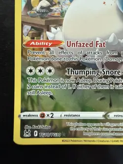 Pokemon Snorlax TG10/TG30 Swsh11: Lost Origin Trainer Gallery Holo (NM) - Image 4