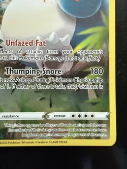Pokemon Snorlax TG10/TG30 Swsh11: Lost Origin Trainer Gallery Holo (NM) - Image 5