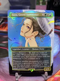 Magic the Gathering TCG 2025 WPN Promo 0001 Foil - YUNA, GRAND SUMMONER - Image 2