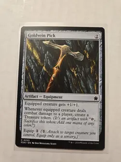 Goldvein Pick - Foundations - LP - Common - Artifact Equipment - MTG Magic - Image 1