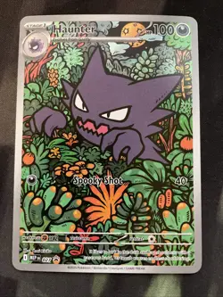 Haunter 027 Me: Mega Evolution Promo Black Star Holo Illustration Rare Pokemon - Image 1