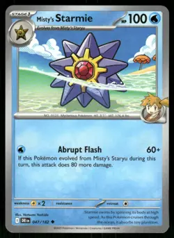 2025 Scarlet & Violet Series - Destined Rivals Misty's Starmie Uncommon #47 - Image 1