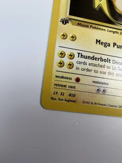 Lt. Surge's Raichu Gym Heroes 1st Edition 28/132 Pokemon Card - Image 3