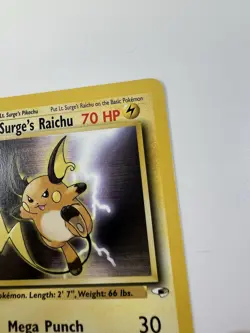 Lt. Surge's Raichu Gym Heroes 1st Edition 28/132 Pokemon Card - Image 5