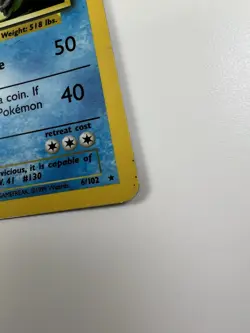 Pokemon Gyarados TCG 6/102 Holo Unlimited Rare Base Set WOTC LP - Image 3