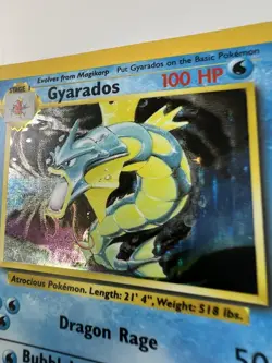 Pokemon Gyarados TCG 6/102 Holo Unlimited Rare Base Set WOTC LP - Image 4
