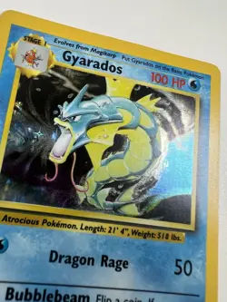 Pokemon Gyarados TCG 6/102 Holo Unlimited Rare Base Set WOTC LP - Image 5