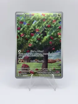Pokemon Applin 185/167 Sv06: Twilight Masquerade Holo Illustration Rare Full Art - Image 1