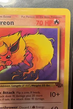 Pokemon Vintage First Edition Non-Holo Rare Flareon 19/64 Jungle WotC - Image 5