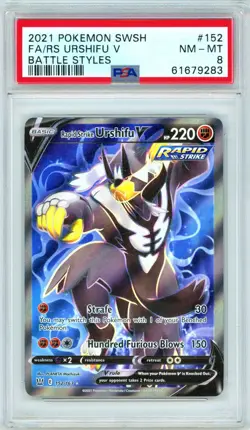 Pokemon Battle Styles Rapid Strike Urshifu V 152 PSA 8 - Image 1