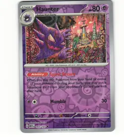 2023 Near Mint Pokemon Haunter 093/165 Reverse Scarlet Violet 151 English - Image 1