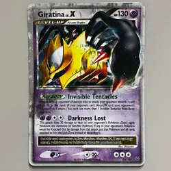 DAMAGED Giratina LV.X 124/127 Platinum Holo Rare Pokemon TCG LP - Image 1