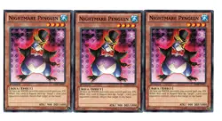 Yugioh- 3X Nightmare Penguin - Common - 1st Edition - SDRE-EN017 - Near Mint - Image 1