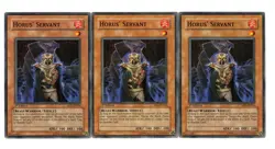Yugioh- 3X Horus' Servant - Common - 1st Edition - SOD-EN016 - Light Play - Image 1